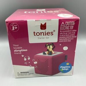 Tonies (Pink) Starter Set Playtime Children's Songs Storytime Companion New